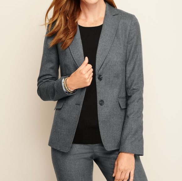 Talbots Jackets & Blazers - Talbots Italian Flannel Gray Suit Jacket